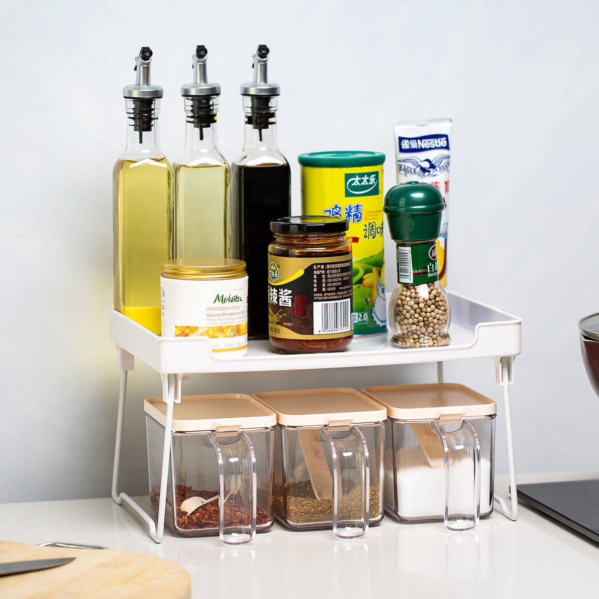 Elevate Your Kitchen Organization with Our Kitchen Supplies Rack